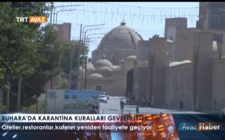 Туркия телеканали Бухорода карантин қоидалари юмшатилгани ҳақида репортаж тайёрлади (видео)