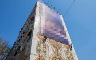 Тошкентда мозаикали бинолардан реклама баннерлари олиб ташланмоқда