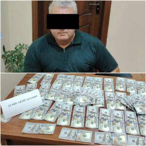 Жиззахда ҳоким ўринбосари 20 минг доллар пора билан ушланди