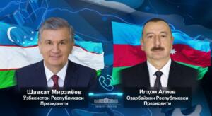 Шавкат Мирзиёев Илҳом Алиевни тинчлик декларациясини имзолаганлиги билан табриклади