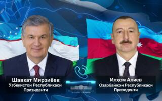 Шавкат Мирзиёев Илҳом Алиевни тинчлик декларациясини имзолаганлиги билан табриклади