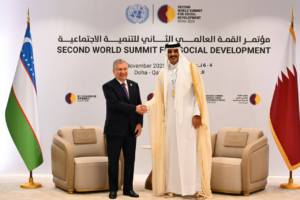 Шавкат Мирзиёев Қатар Амири билан учрашди