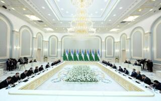 Ўзбекистон ва Туркманистон президентлари чегараолди савдо зонасини ишга туширдилар