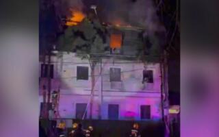 Тошкентда янги қурилаётган икки қаватли бинодаги ёнғин чиқди