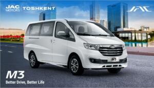 Jac Motors Тошкент Jac M3 модели учун фоизсиз ва жаримасиз қулай имтиёзли кредитлаш ҳамда бўлиб-бўлиб тўлаш дастурлари ишга туширилгани ҳақида эълон қилади