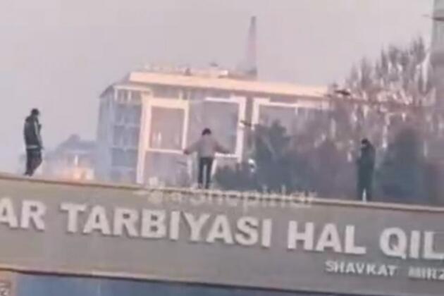 Андижонда кўприкдан ўзини ташламоқчи бўлган қиз қутқариб қолинди