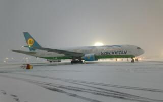 Ўзбекистонда қор ёғиши сабабли бир нечта авиарейслар захира аэродромларга йўналтирилди