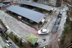 Юнусободда Captiva ҳайдовчиси бир эркакни машинaда судраб кетди