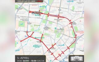 Тошкентда баъзи кўчаларда транспорт ҳаракати вақтинча чекланади