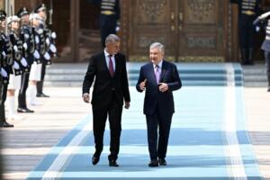 Шавкат Мирзиёев Чехия бош вазири Андрей Бабишни кутиб олди