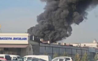 Яшнобод туманидаги омборхонада катта ёнғин чиқди