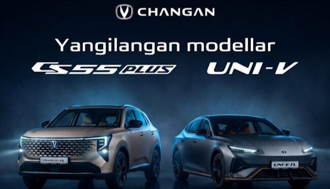 Changan линиясини янгилайди: Тошкентда UNI-V ва CS55 Plus рестайлинг моделлари тақдим этилди