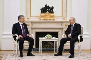 Шавкат Мирзиёев Москвада Владимир Путин билан учрашди