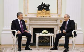 Шавкат Мирзиёев Москвада Владимир Путин билан учрашди