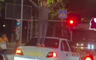Тошкентда машина устида рақсга тушган вояга етмаганларга чора кўрилди