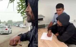 Ўзбекистон–Қозоғистон чегарасида фуқароларни отвёртка билан қўрқитиб, пул ундирган шахс ушланди