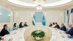Саида Мирзиёева Қозоғистоннинг юқори мартабали вакиллари билан музокаралар ўтказди