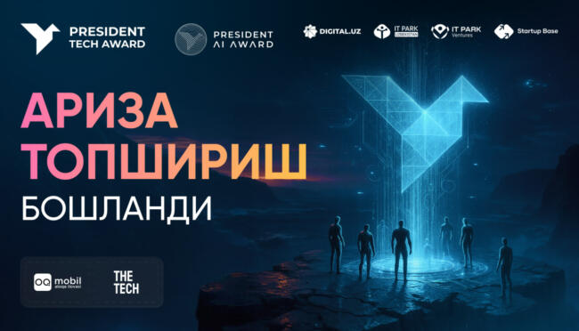 AI-стартаплар учун 1 млн долларлик президент танловига қабул давом этмоқда