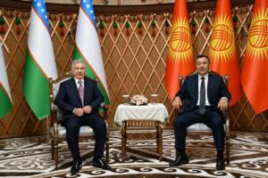 Шавкат Мирзиёев Садир Жапаров билан музокаралар ўтказди