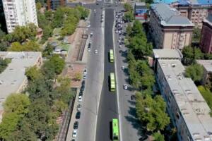 Тошкентнинг Шаҳрисабз кўчасида BRT-йўлаги фойдаланишга топширилди