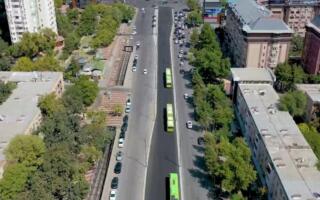 Тошкентнинг Шаҳрисабз кўчасида BRT-йўлаги фойдаланишга топширилди